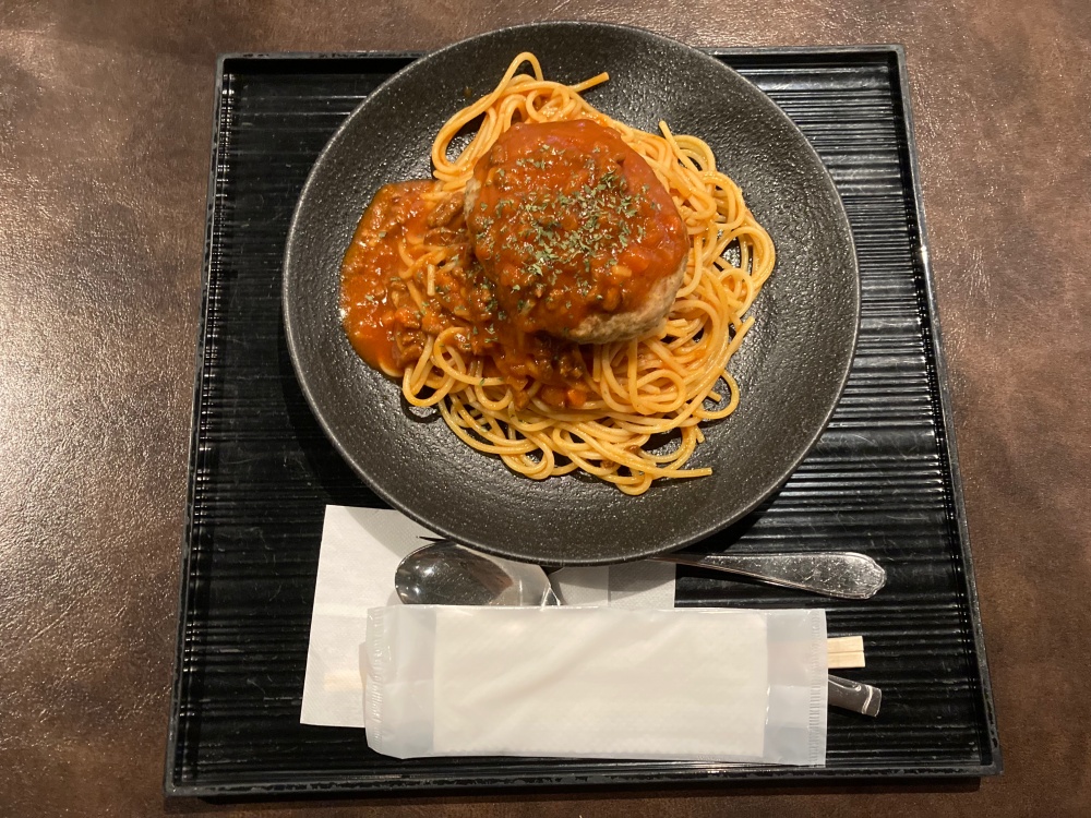 GOOD BLESS GARDEN（グッドブレスガーデン）サウナ&ステイのハンバーグスパゲティ