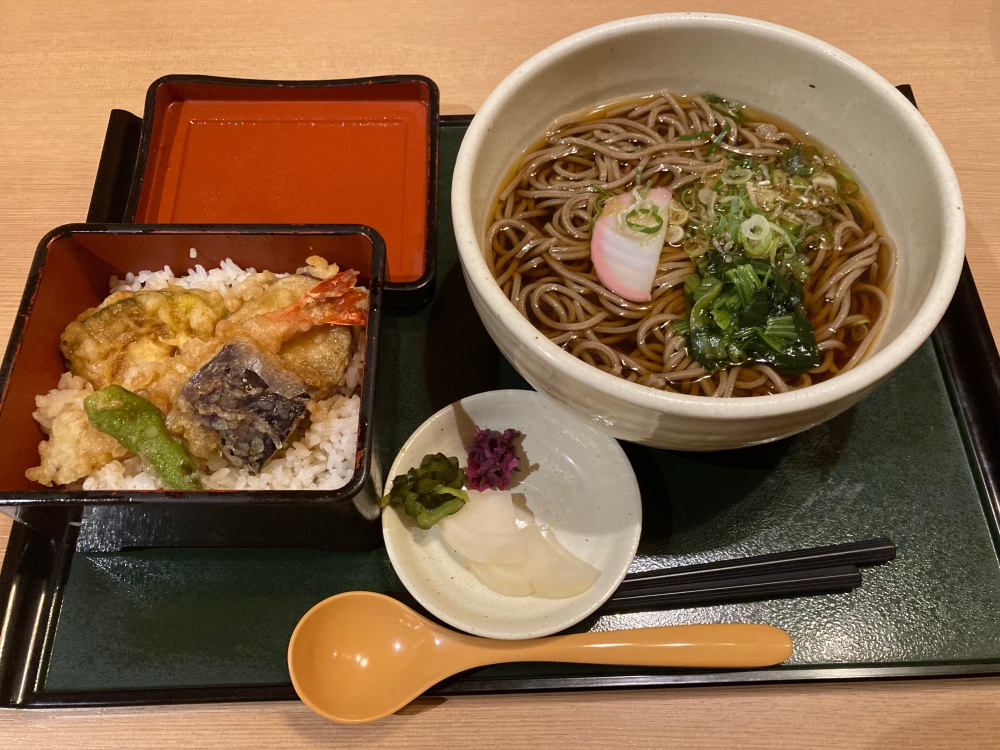 ミニ天重麺セット